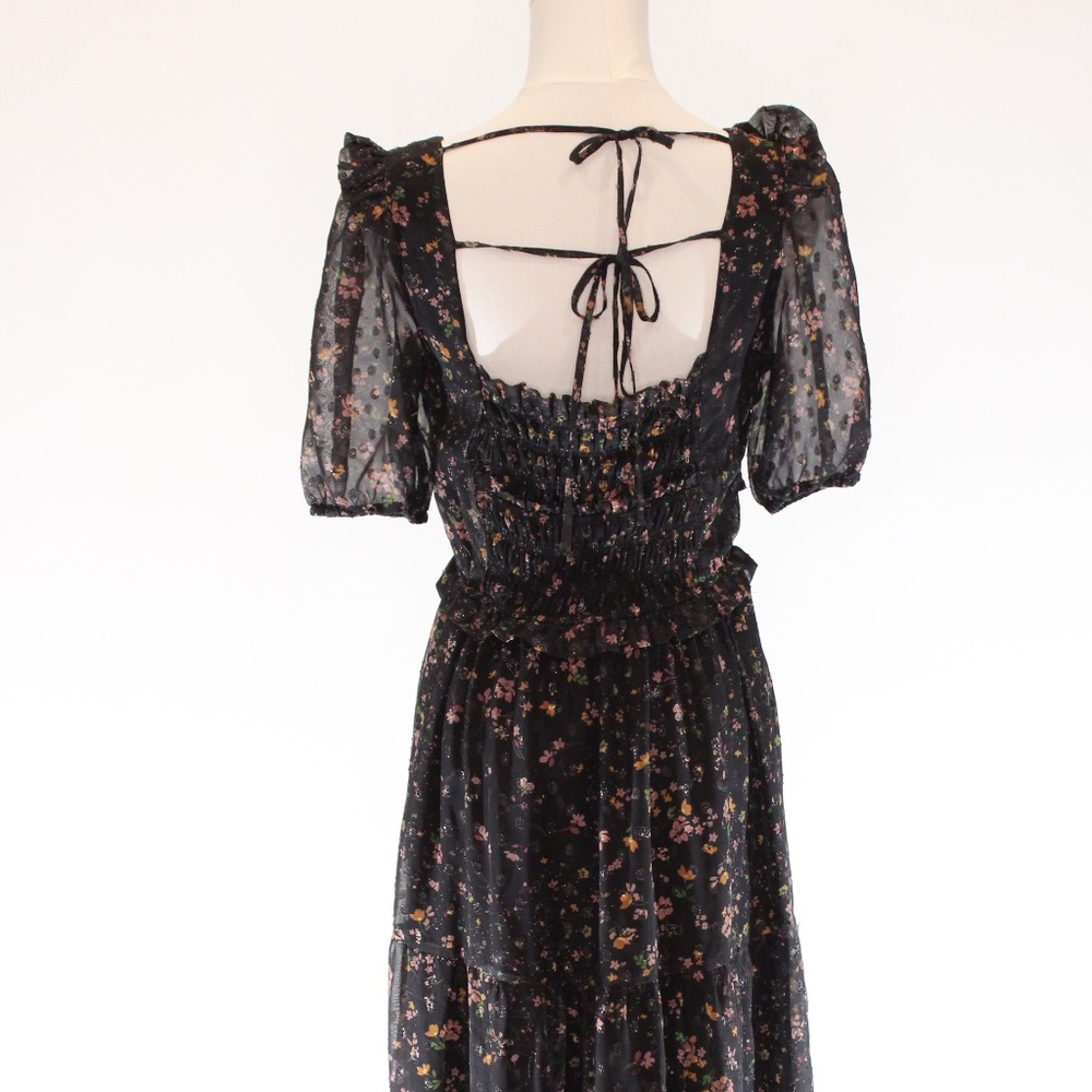Slate & Willow, Puff Sleeve Smocked Dress, Size M - Picture 6 of 10